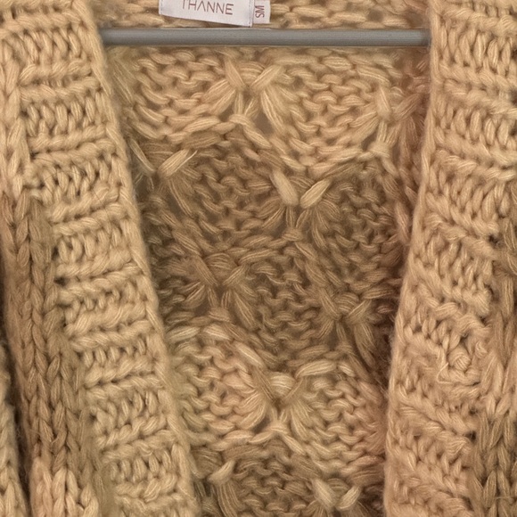 VRG GRL Lover Knit Cardigan in Natural - Picture 3 of 3